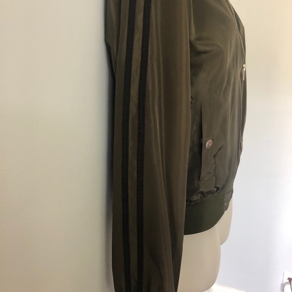 Olive Green Bomber Jacket - Picture 2 of 3
